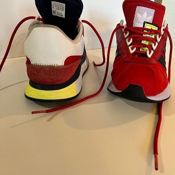 Adidas sneakers, women's size 8 1/2, red running shoes - Picture 2 of 12